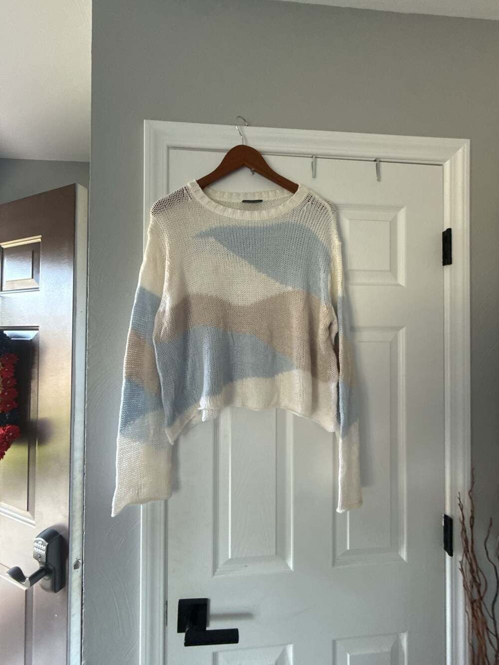 Wooden Ships Paola Buendia Colorblock Knit Crew Neck Sweater Size M/L